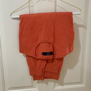 J crew Orange cotton/cashmere blend sweater